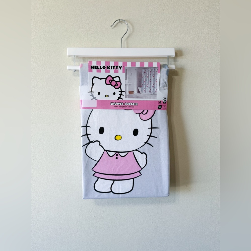 Hello Kitty Shower Curtain & Diffuser Bundle Set - Picture 2 of 4